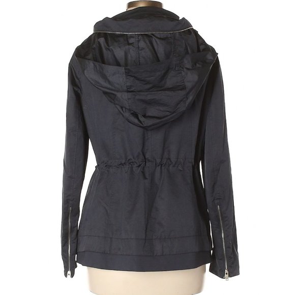 ZARA Navy Funnel Neck Anorak - Picture 2 of 9